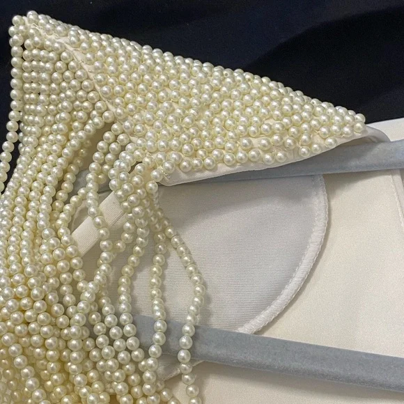 ASOS Cream Midi Dress with Open Back - Picture 13 of 13